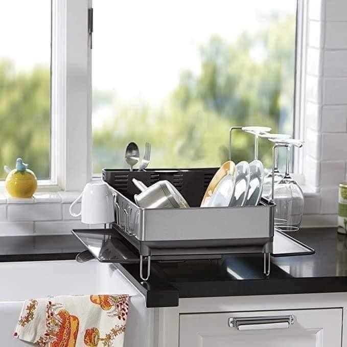 Giá úp bát inox Simplehuman - chống vân tay - luôn sáng bóng Hàng chính hãng
