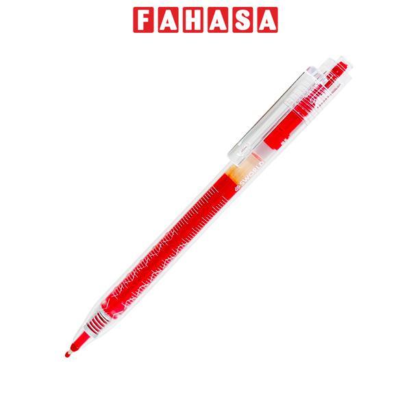 Bút Gel Ink Pen 0.5 mm - Sworld ST6381 - Mực Đỏ