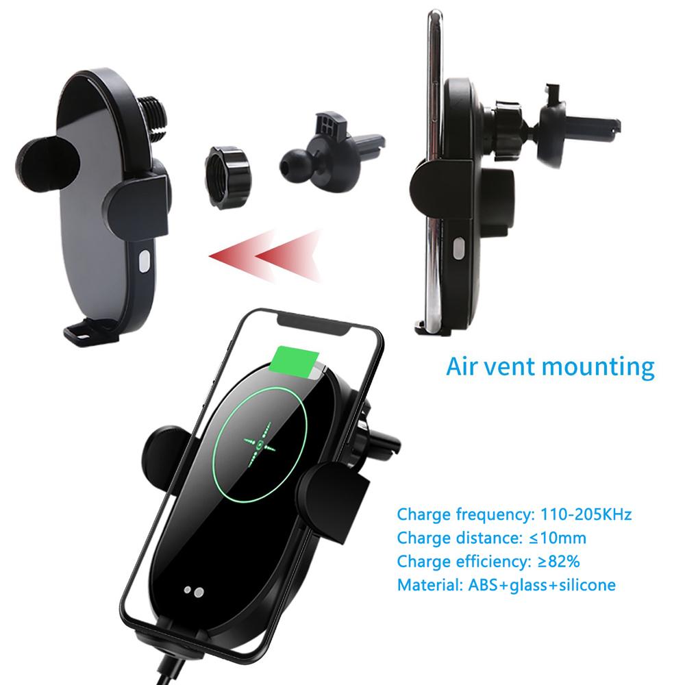 15W Car Wireless Charge Bracket Intelligent Auto Quick Charge Tool Car Mobile Phone Wireless Charge Holder