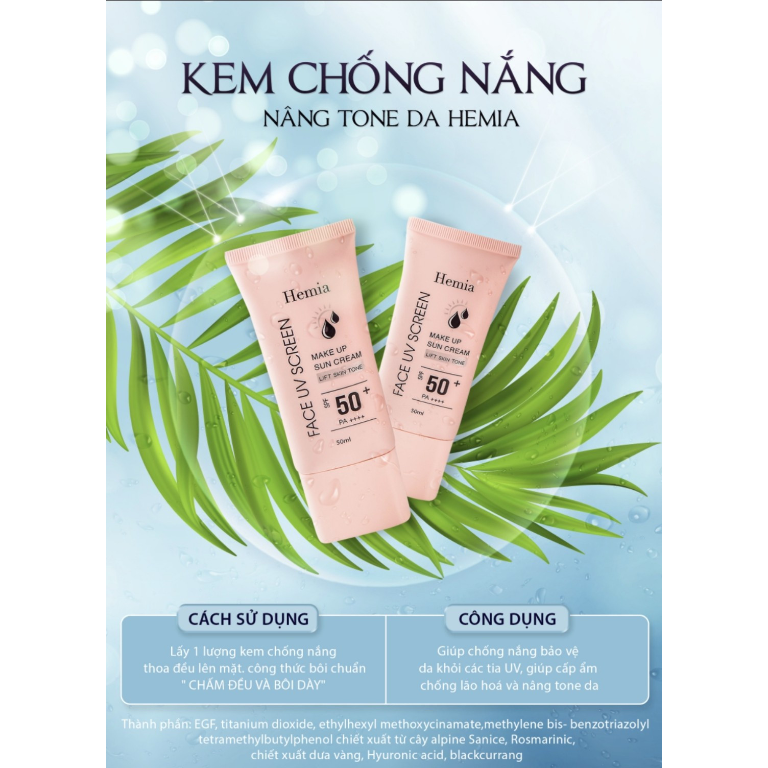 KEM CHỐNG NẮNG HEMIA HÀN QUỐC 