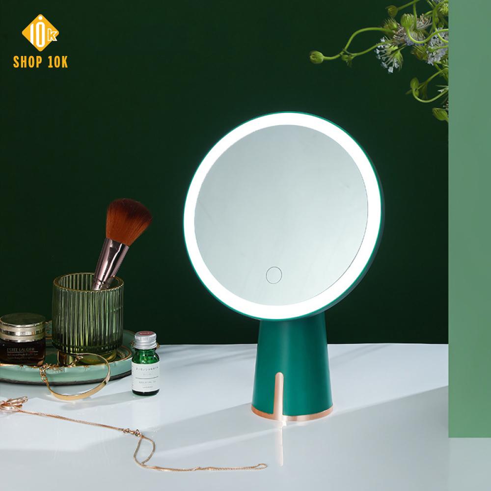 Gương đèn LED trang điểm để bàn, Gương trang điểm kiểu dáng chân to BEAUTY MIRROR Shop10k -SP005359