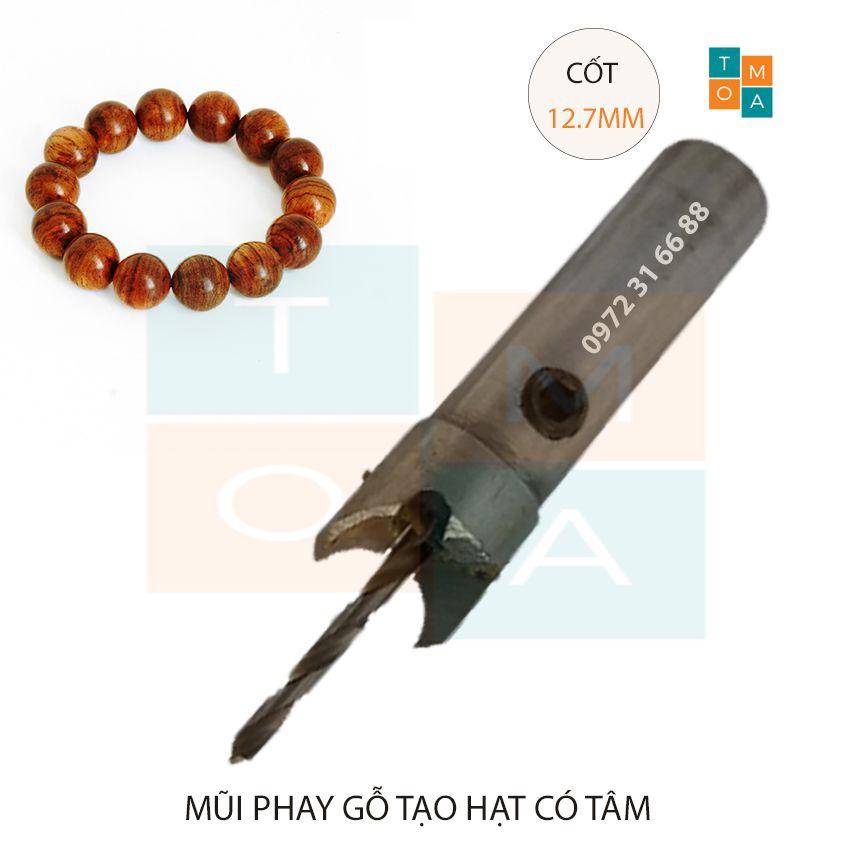 MŨI SOI GỖ - MŨI PHAY GỖ TẠO HẠT CÓ TÂM ĐƯỜNG KÍNH 18MM CỐT 12.7MM HÀNG VIỆT NAM CHẤT LƯỢNG CAO