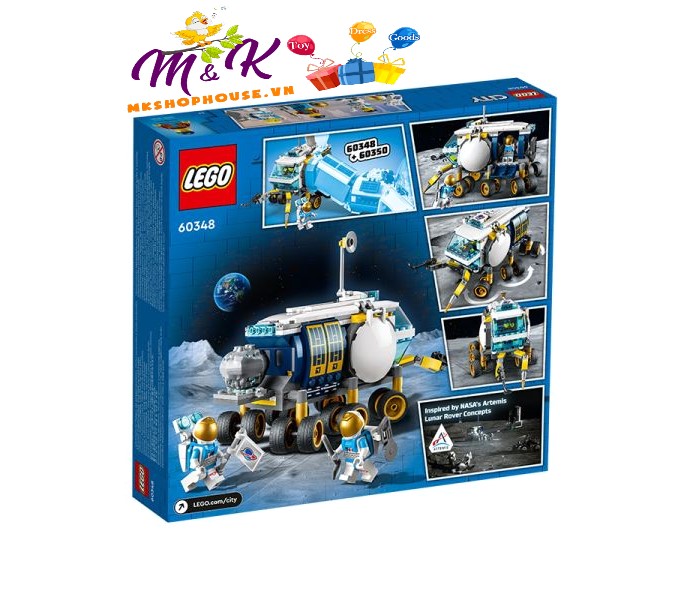 LEGO CITY Xe Thám Hiểm NASA Mặt Trăng 60348