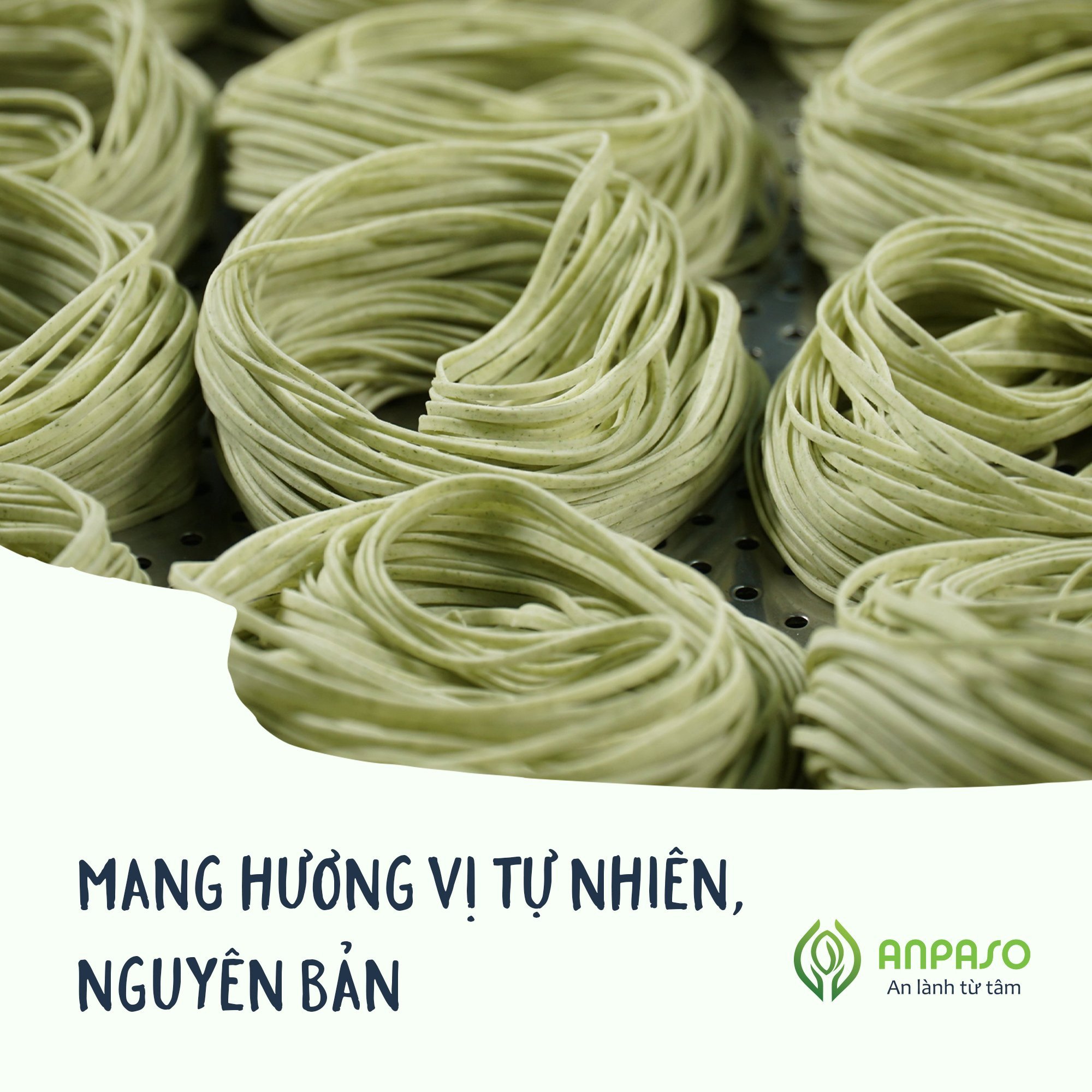 Mì Rau Củ Ăn Dặm Vị Cải Bó Xôi Organic Anpaso 300gr