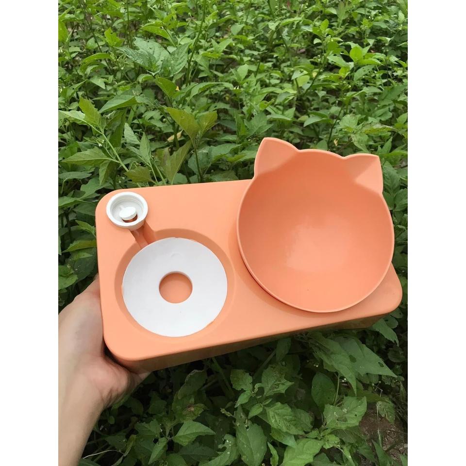 Bát ăn đầu mèo kèm bình nước tự động cho chó mèo, thú cưng được gia công sản xuất tại việt nam siêu rẻ