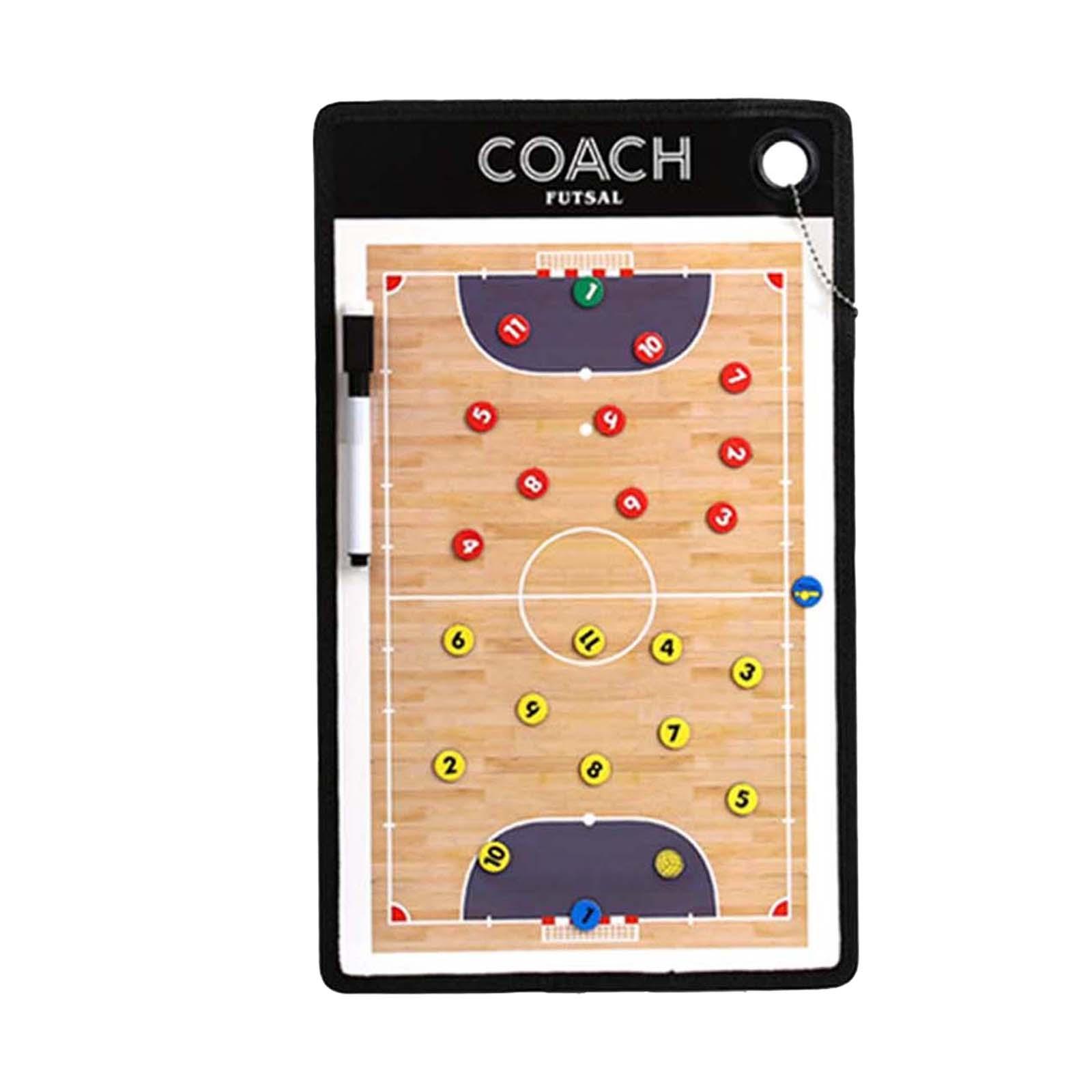 Double Sided Coaches Board Basketball Soccer Strategy Board Training Aid
