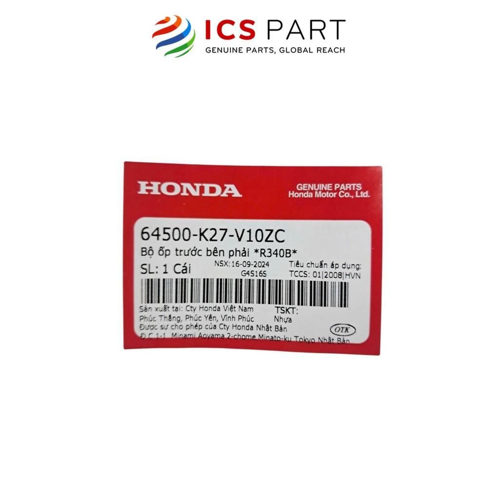 Cánh Yếm Ngoài Phải HONDA Air Blade 125 Đỏ Tươi R340B (Có Tem) (64500K27V10ZC)
