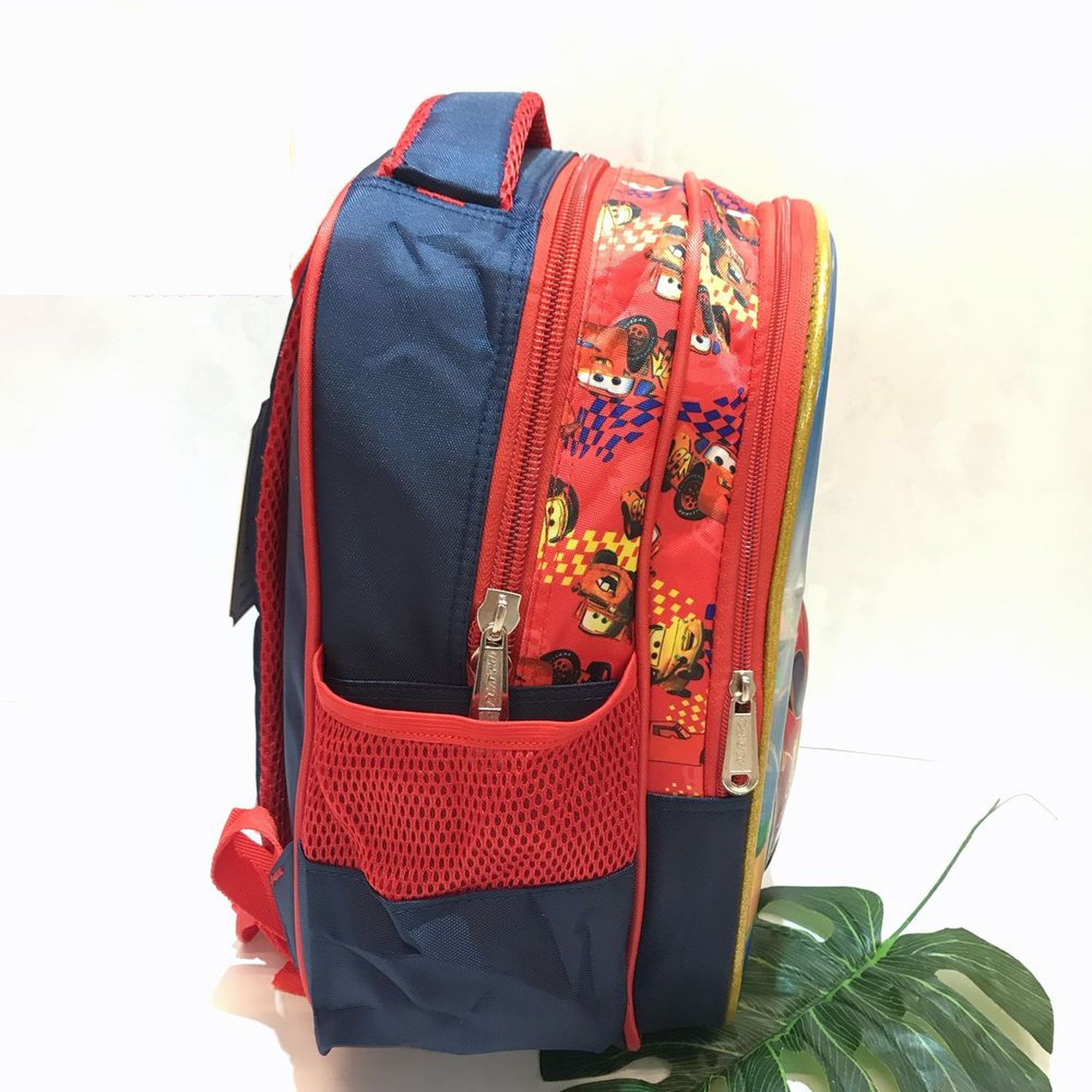 BALO 13' 6D 2 NGĂN CHIẾC XE CAR 95 MCQUEEN MÀU ĐỎ CHO BÉ TRAI HỌC SINH  - 521314CAR226