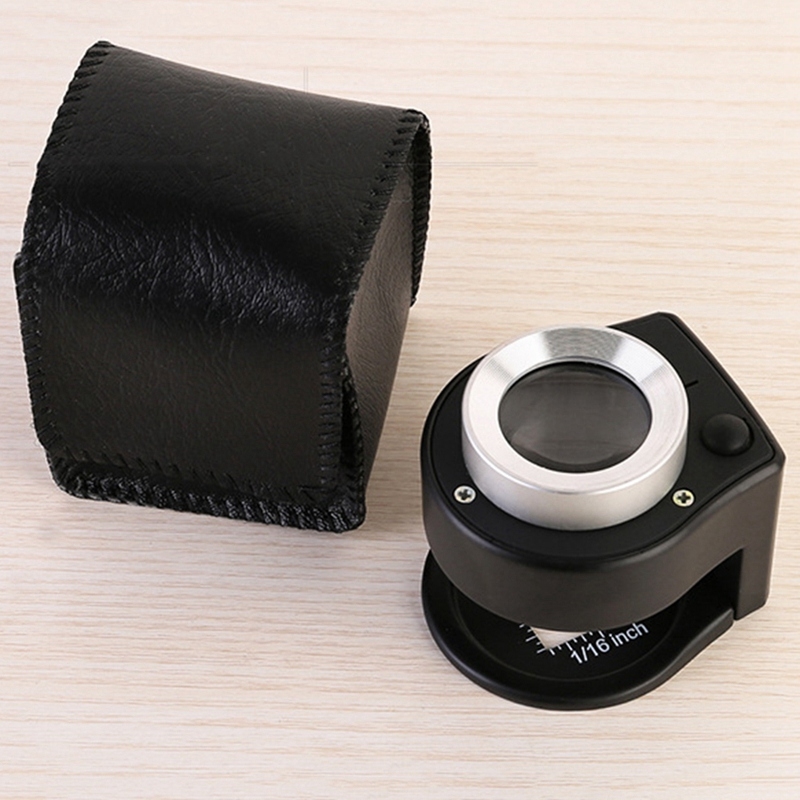 Kính lúp 30X để bàn cao cấp có thước đo K2106
