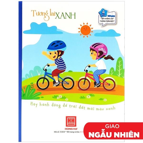 Vở Class Tương Lai Xanh - 4 Ô Ly 96 Trang 100gsm - Hồng Hà 0304