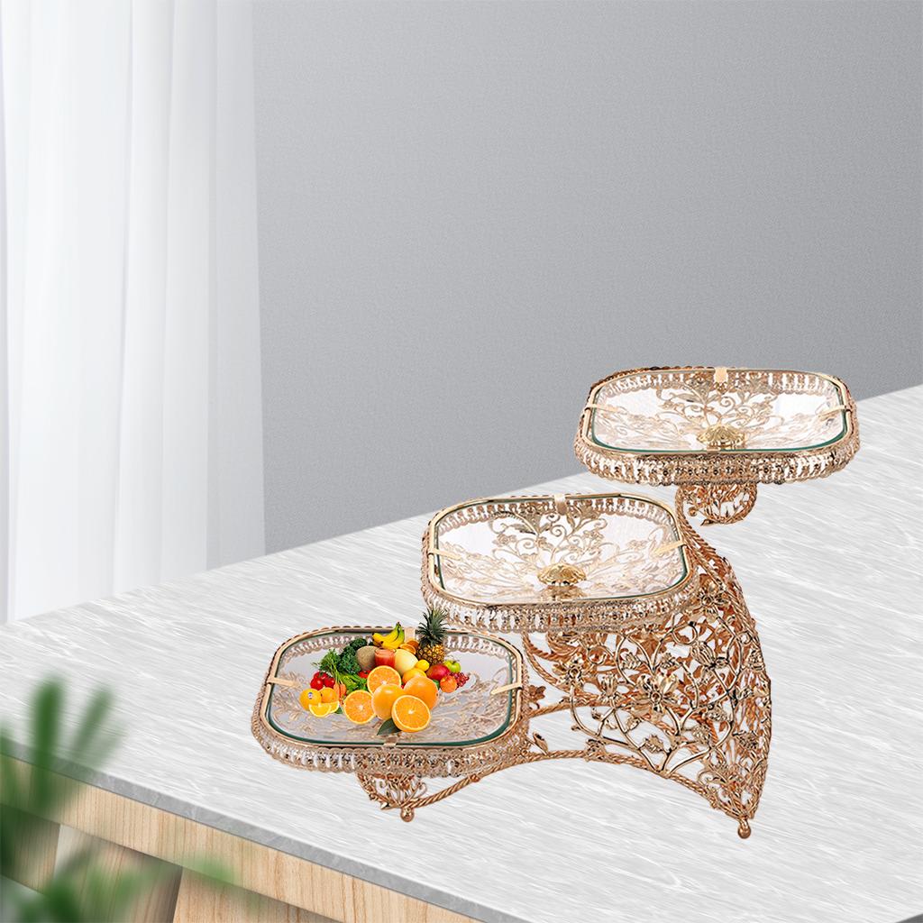 Luxury Fruit Bowl Creative Fruit Basket Bowl Stand for Home Wedding Holiday Party Decor