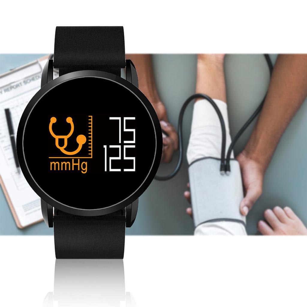 Many Sports Modes Pedometer Smartwatch for Black Strap