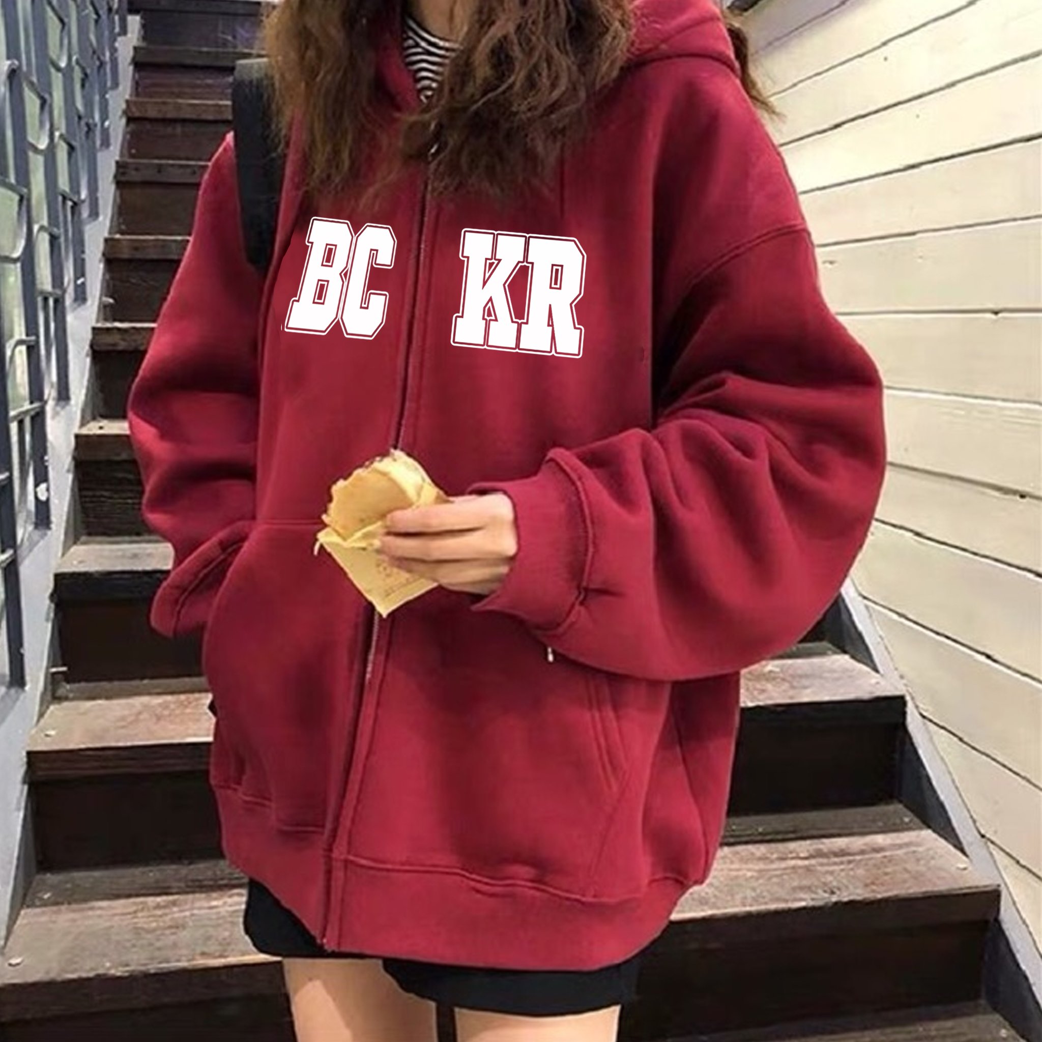 Áo khoác Hoodie Zip SAM CLO nam nữ có mũ khóa kéo chất tay dài thu đông form rộng ZIP BCKR