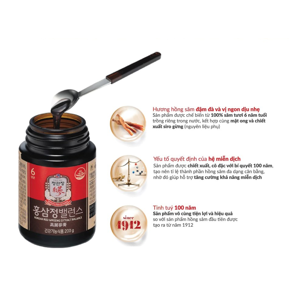 Tinh Chất Hồng Sâm Hàn Quốc Cô Đặc KGC Cheong Kwan Jang Extract Balance