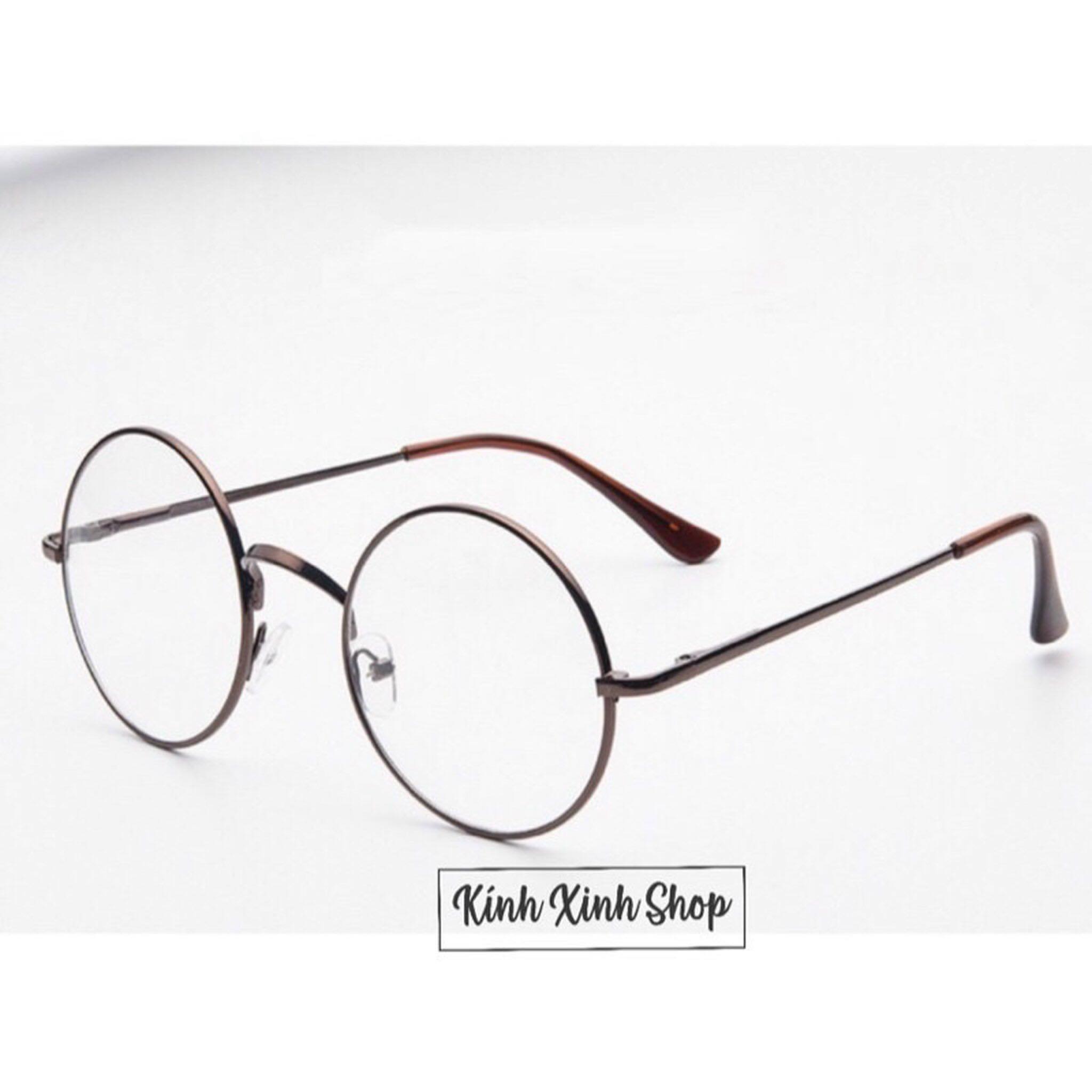 Kính Gọng Mắt tròn Unisex Thời Trang Korean Glasses