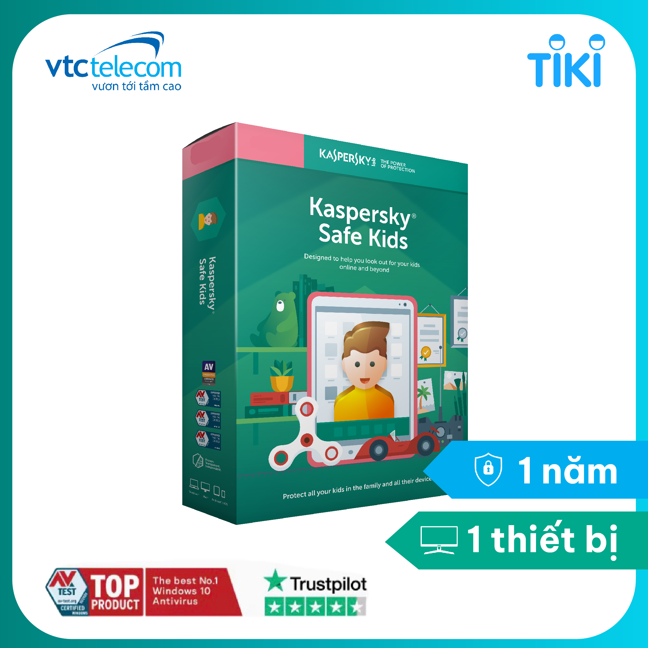 Phần mềm Kaspersky Safe Kids - Hàng chính hãng