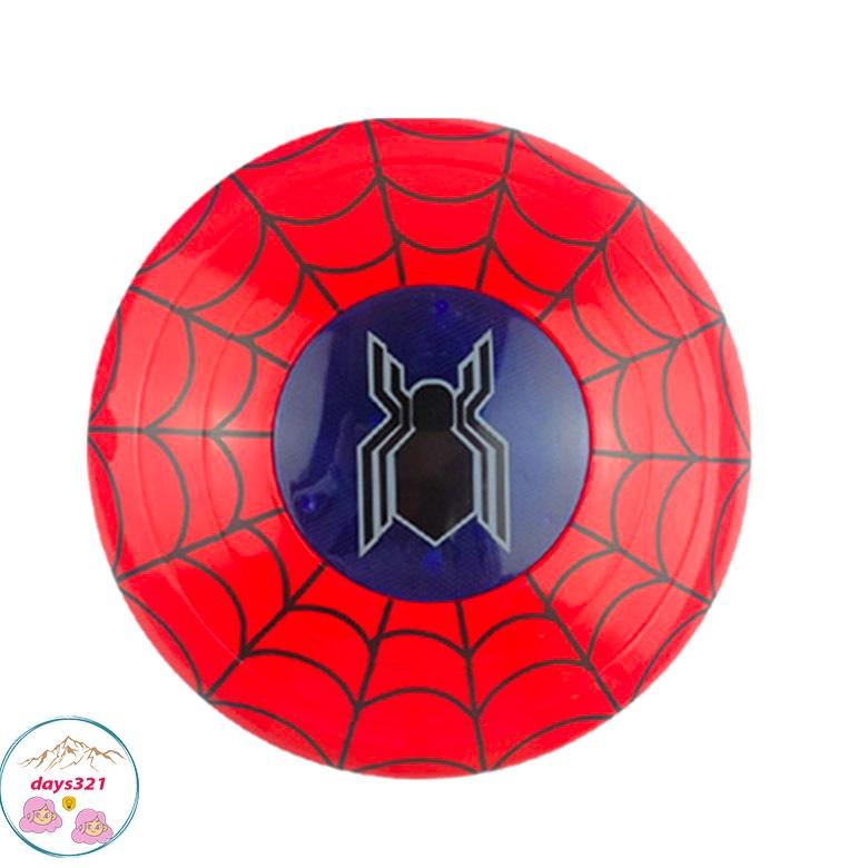 Khiên Phát Sáng Người Nhện Spiderman Có Đèn Nhạc Đội Trưởng Mỹ Cho Bé Hóa Trang Halloween