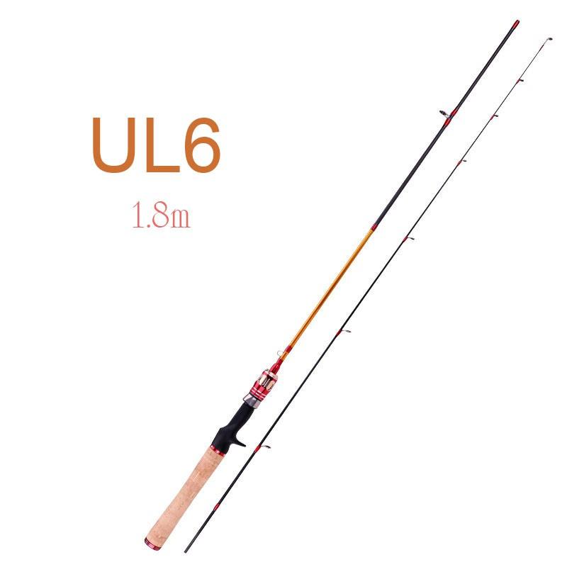 Cần câu lure ul ultralight siêu dẻo máy ngang 3 mẫu lựa chọn độ dài 1m68 và 1m8