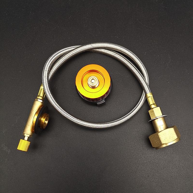 Outdoor Camping Stove Gas Stove Valve Connecting Pipe Set Hiking Portable Valve Connecting Pipe Safe and Easy To Control