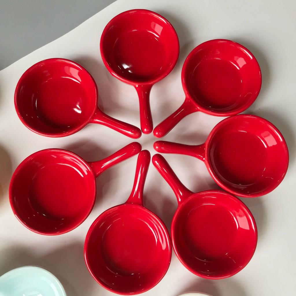 Bộ bát đĩa 6 món màu đỏ cực sang chảnh