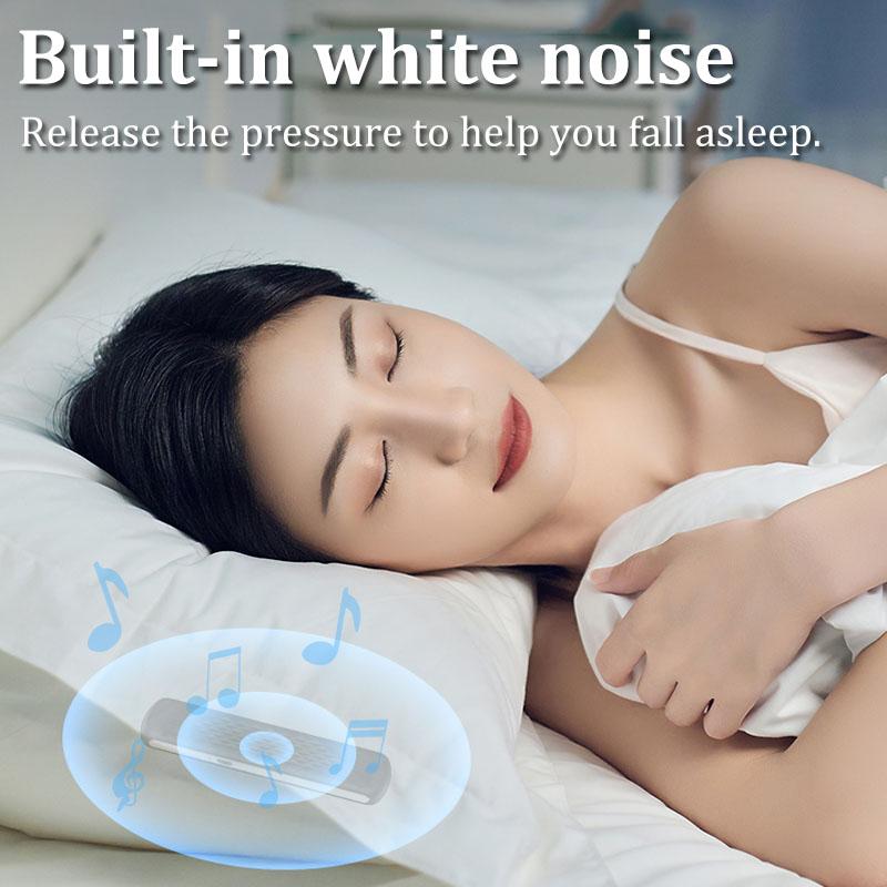 Người loa bluetooth mới bỏ túi âm thanh âm thanh âm thanh không dây dưới hộp âm nhạc Pillow tích hợp tiếng ồn trắng cải thiện giấc ngủ Color: White