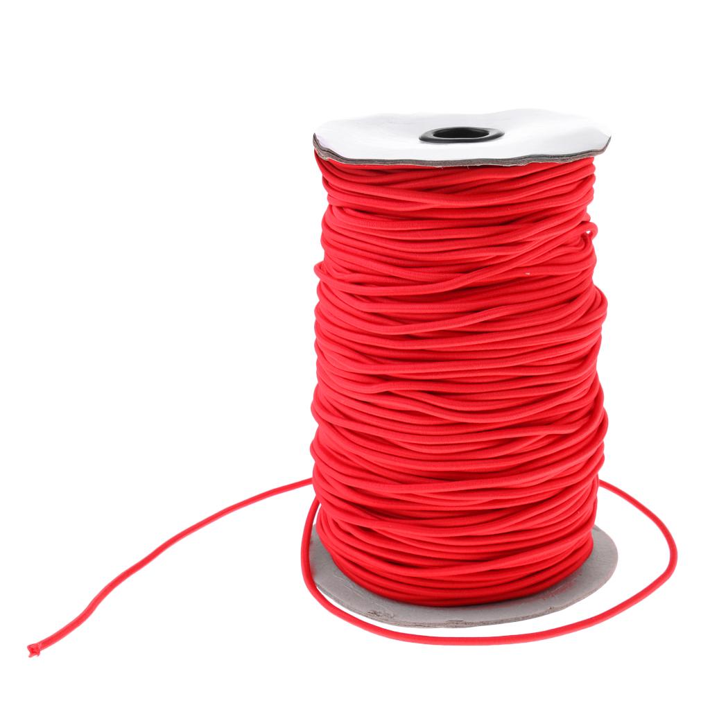 3mm Strong Elastic Round Bungee Rope Shock Cord Tie Down Boats Trailers Roof Rack 100m 50m 30m 20m 10m 5m 2m 1m 0.5m - Various Colors