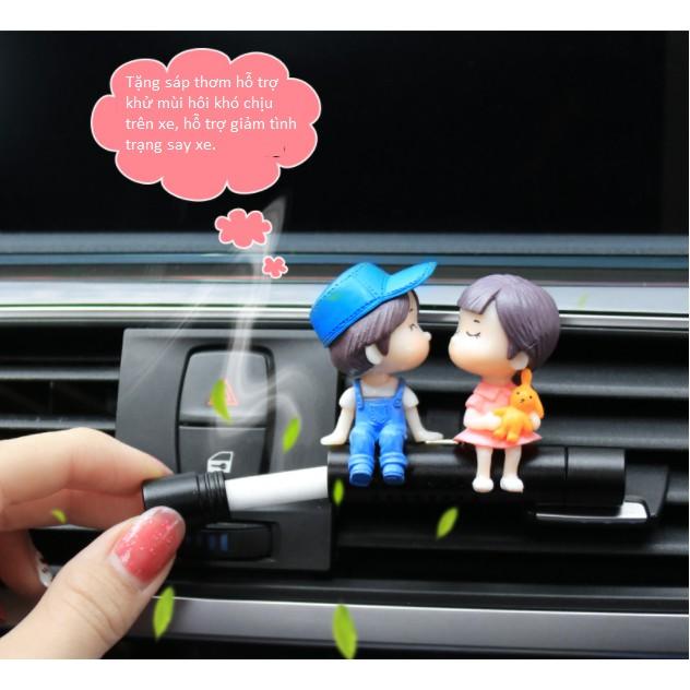 Sáp thơm cài cửa gió ô tô hình búp bê xinh xắn, dễ thương - Hoàng Đông Shop
