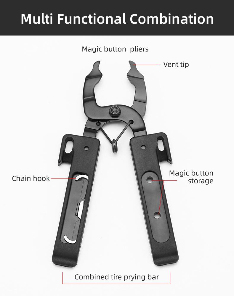 Đa chức năng Chuỗi xe đạp Liên kết nhanh Công cụ với Hook Up Multi Link Perier MTB Road Cycling Chain Kẹp Magic Buckle Xe đạp Lốp Lyver