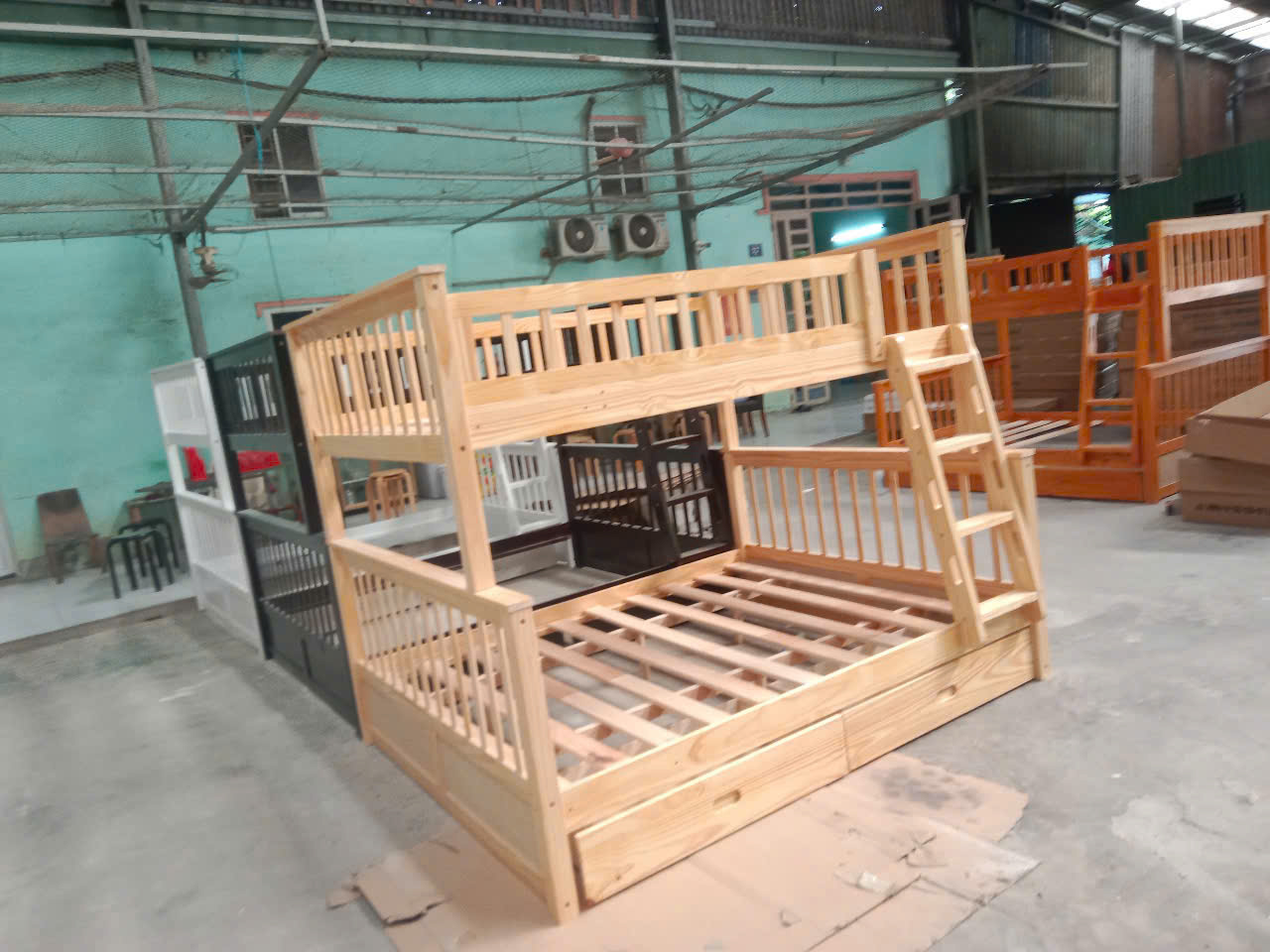 Giường 2 tầng Juno Sofa Trên 1m4/ Dưới 1m6 - 4 màu lựa chọn