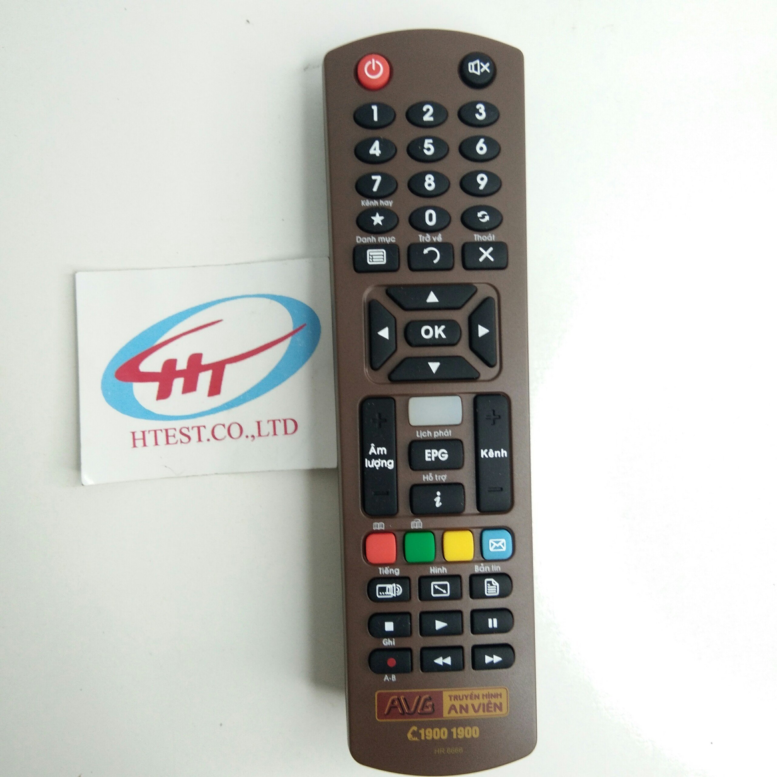 Điều khiển đầu thu truyền hình số AVG ,An Viên , mobiTV ,power màu đỏ hàng chính hãng