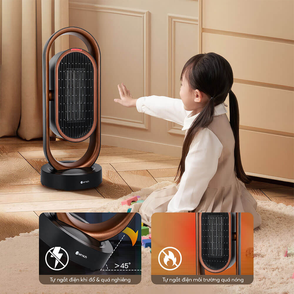 Máy sưởi gốm Elmich CHE 3937 Hàng Chính Hãng