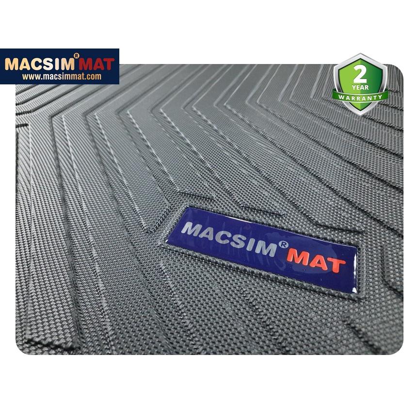 Thảm lót cốp xe ô tô Porsche Cayenne 2018-đến nay nhãn hiệu Macsim chất liệu TPV cao cấp màu đen