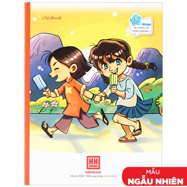 Vở 5 Ô Ly 96 Trang 120gsm Class Childhood - Hồng Hà 0301 (Mẫu Màu Giao Ngẫu Nhiên)