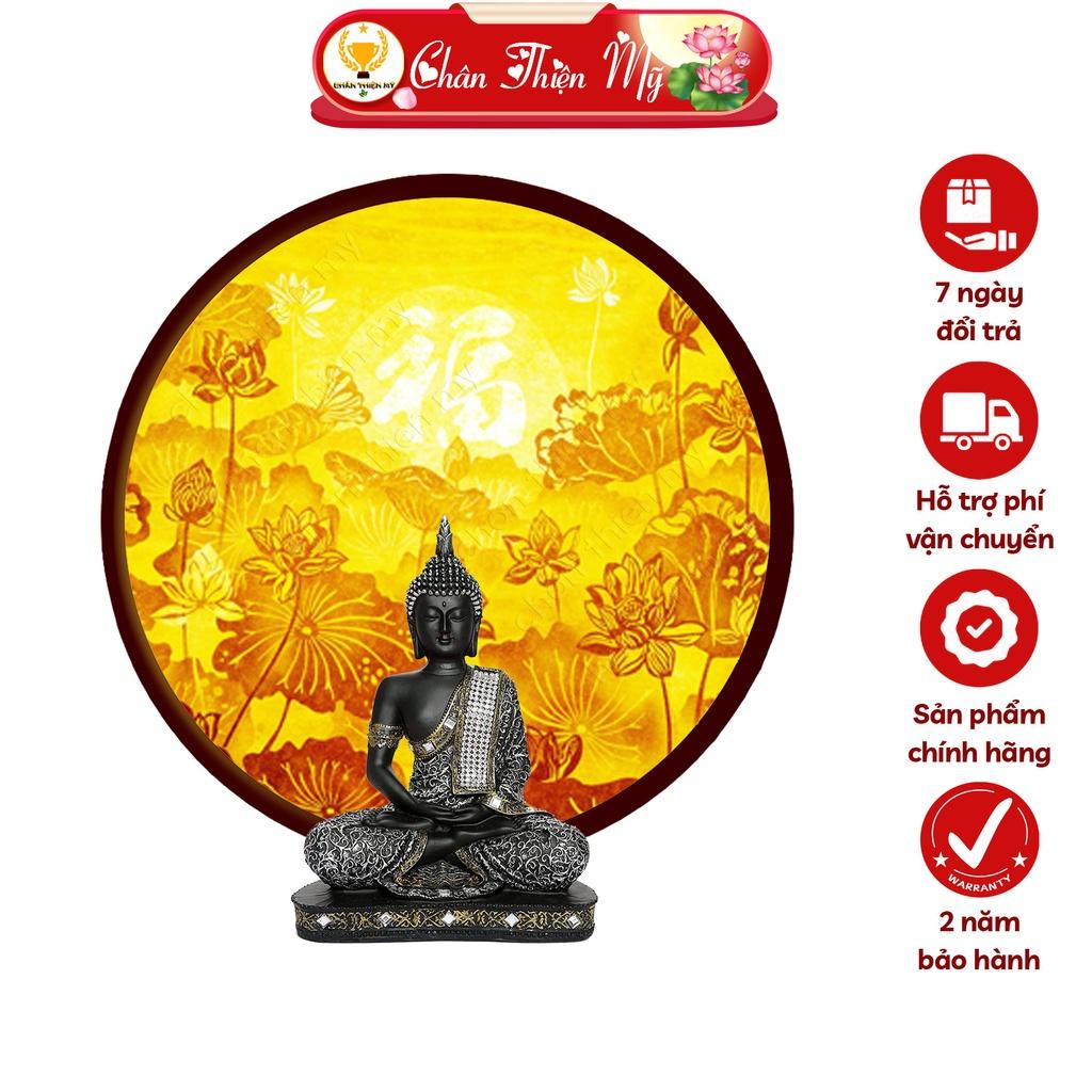 Đèn Thờ Hào Quang Phật Tranh Trúc Chỉ Tròn, Trang Trí Bàn Thờ, Hào Quang Trúc Chỉ Hoa Sen TC-HQ-50