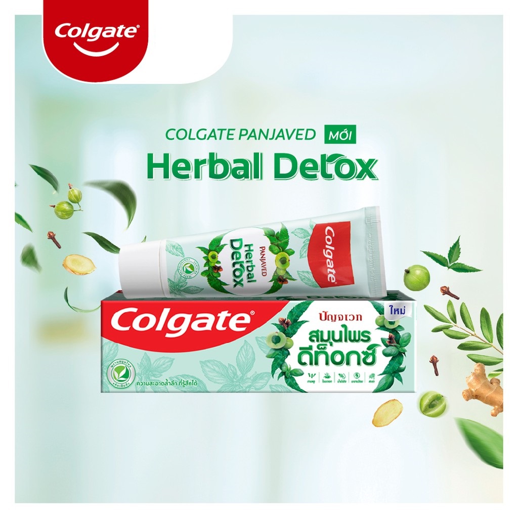 Kem đánh răng Colgate thảo mộc thiên nhiên Herbal Detox 120g