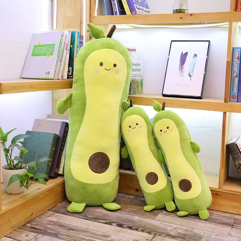 Gối ôm trái bơ dài, quả bơ dài siêu mềm mịn đáng yêu (50cm---&gt;110cm) vải miniso mềm mịn êm ái - Thú bông trái bơ, quả bơ dài dễ thương