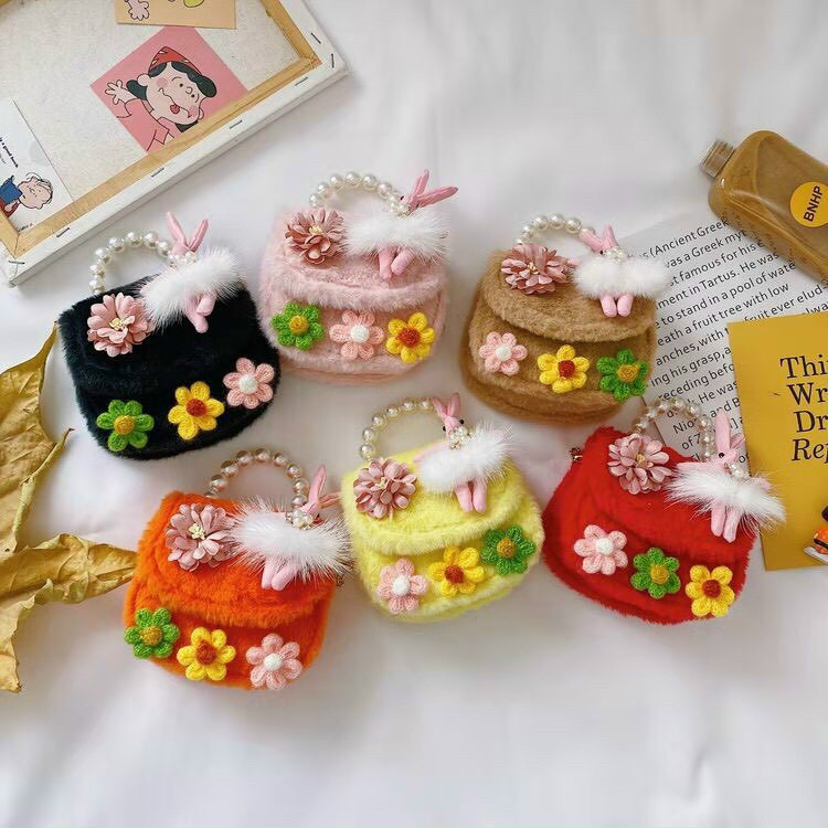 Túi Dạ Quai Ngọc Hình Động Vật Thỏ Cho Bé Siêu Sang Chảnh