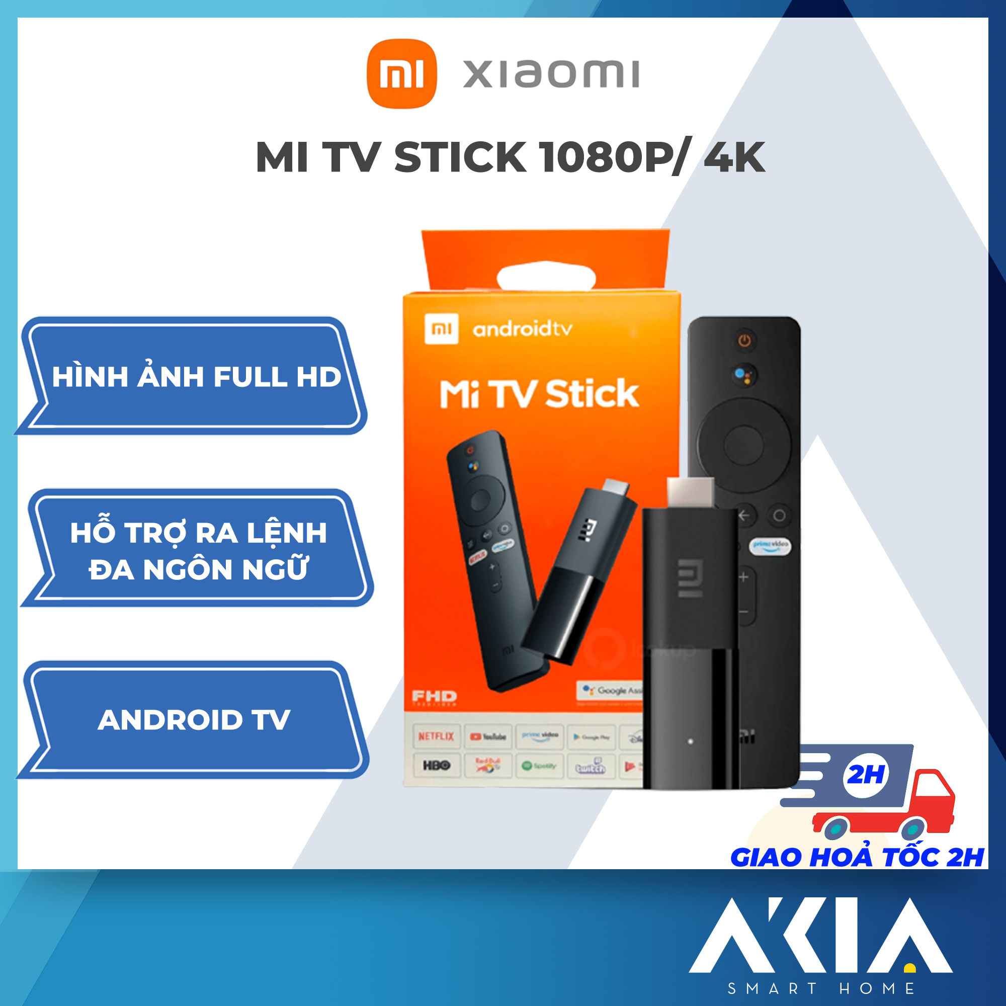 Android Tivi Box Xiaomi Mibox S 4K Global Quốc Tế - Hàng Chính Hãng