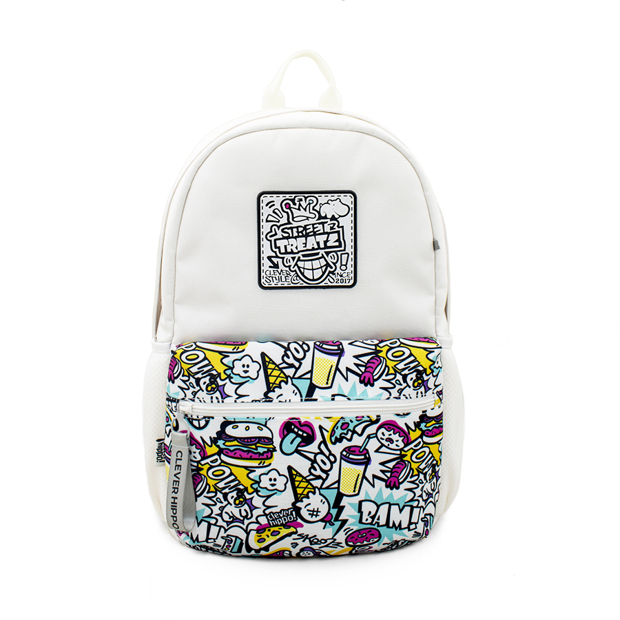 Ba Lô CLEVERHIPPO  Urban  Street Style BST6202/WHITE