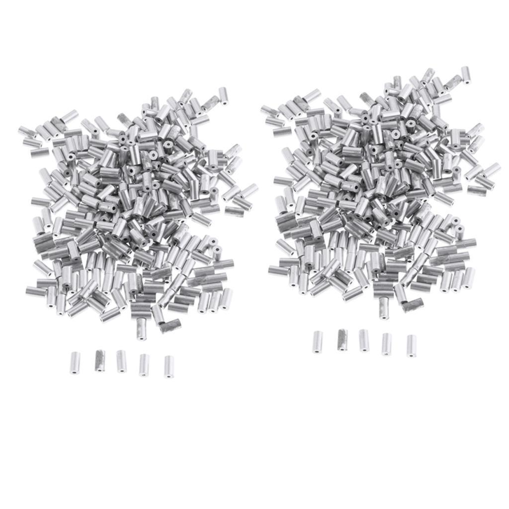 200 Counts Multi-use Fishing Single Barrel Aluminium Crimp Sleeves for Wire