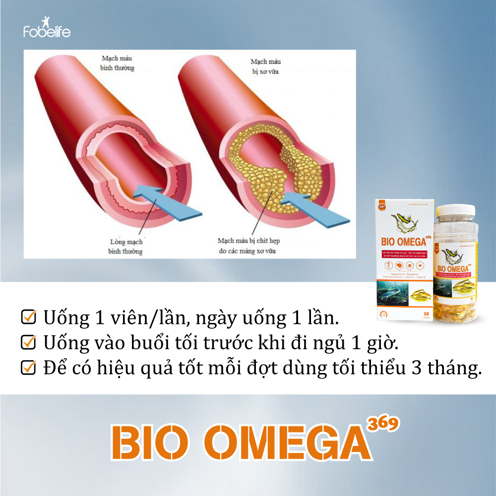 Viên Uống Dầu Cá Giảm Khô Mắt Cải Thiện Thị Lực Bio Omega 369 ( Hộp 60 viên )