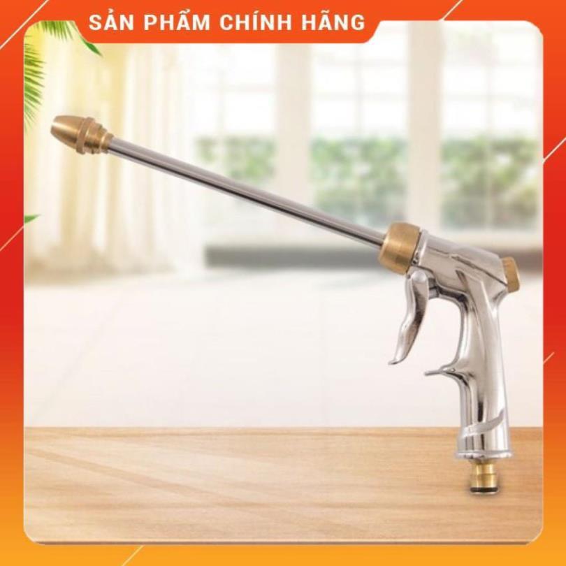 Bộ vòi xịt nước tưới cây đa năng tăng áp lực nước kèm dây tưới dạng lò xo co dãn 701-2814 loại 10m