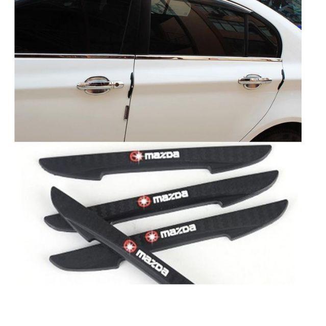 Miếng dán logo xe Toyota chống va đập cửa xe ô tô