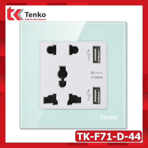 Ổ Cắm Điện Có 2 Cổng USB 5V-2100mA - Sạc Nhanh Chân Cắm Thông Dụng BH 12 Tháng Tenko