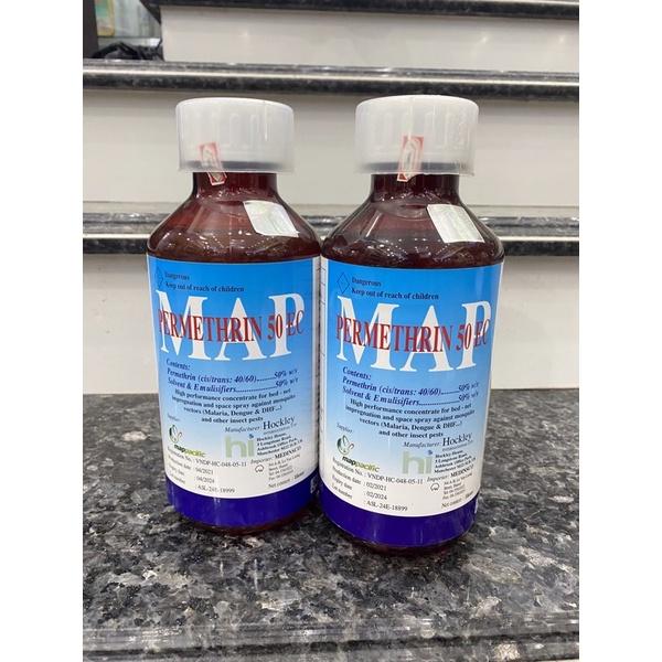 1 Lít Thuốc diệt trừ muỗi, ruồi, kiến, gián Map Permethrin 50EC