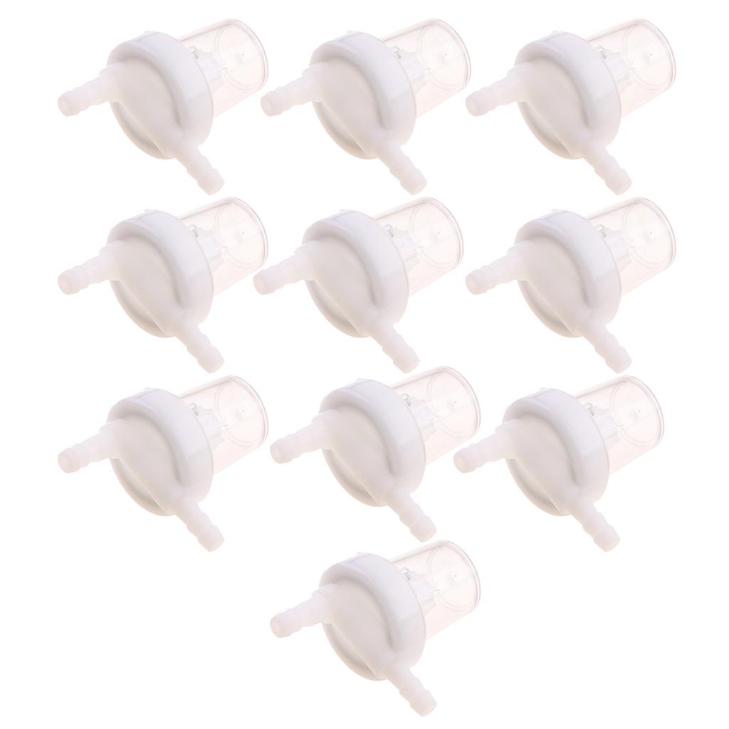 Universal Petrol Inline Fuel Filter LARGE Car Part Fit 6mm&8mm Pipes 10pcs