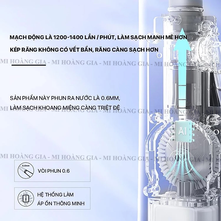 Máy tăm nước Xiaomi BOMIDI D3 PRO, dung tích 300ml - Hàng nhập khẩu