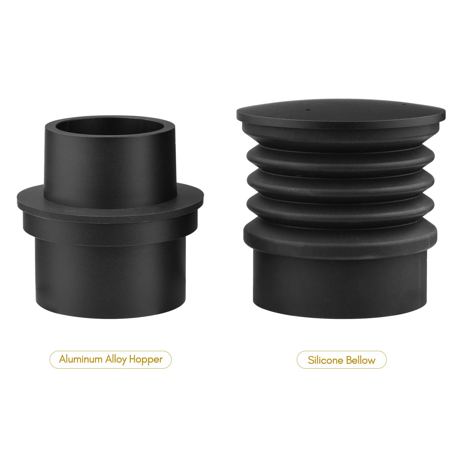 Aluminum Alloy Single Dose Hopper with Silicone Bellow Coffee Grinder Accessories Replace for MAZZER mini Coffee Grinder