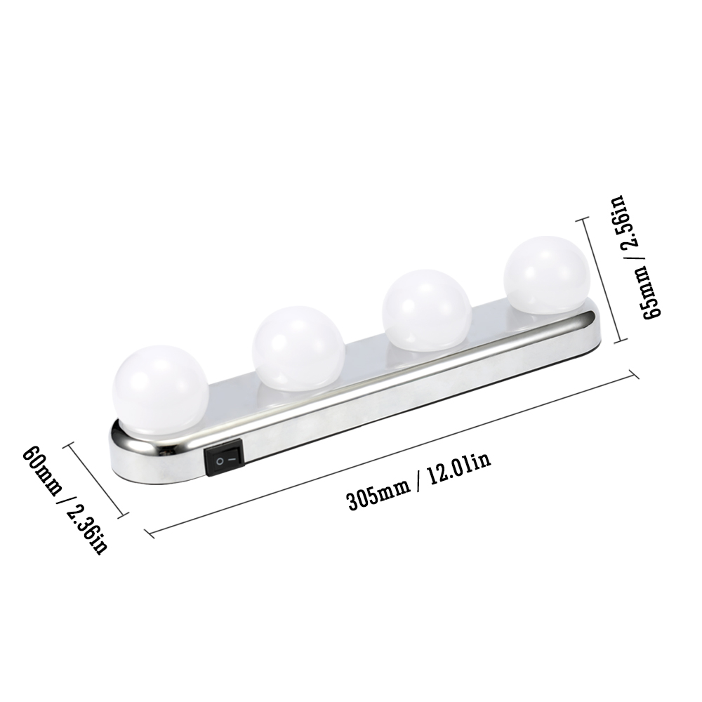 Đèn LED trang điểm không dây gắn vào gương di động