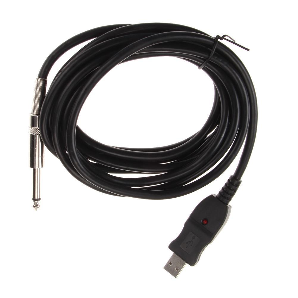 Dây Cáp Kết Nối Đàn Guitar Bass 1 / 4 "6.3mm Sang USB